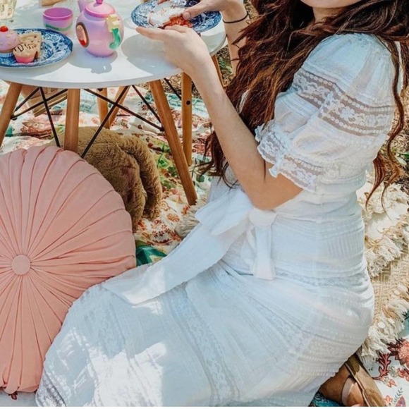 New Tularosa revolve Quinn Midi Dress White - Picture 12 of 16